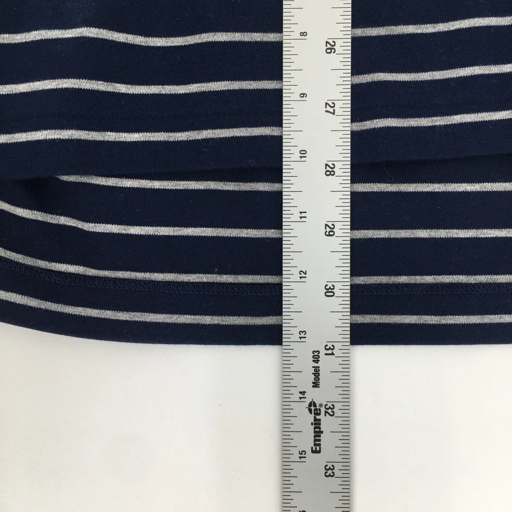 Polo Ralph Lauren Polo Shirt Mens XL Navy Gray Striped‎ Pima Soft Touch Cotton